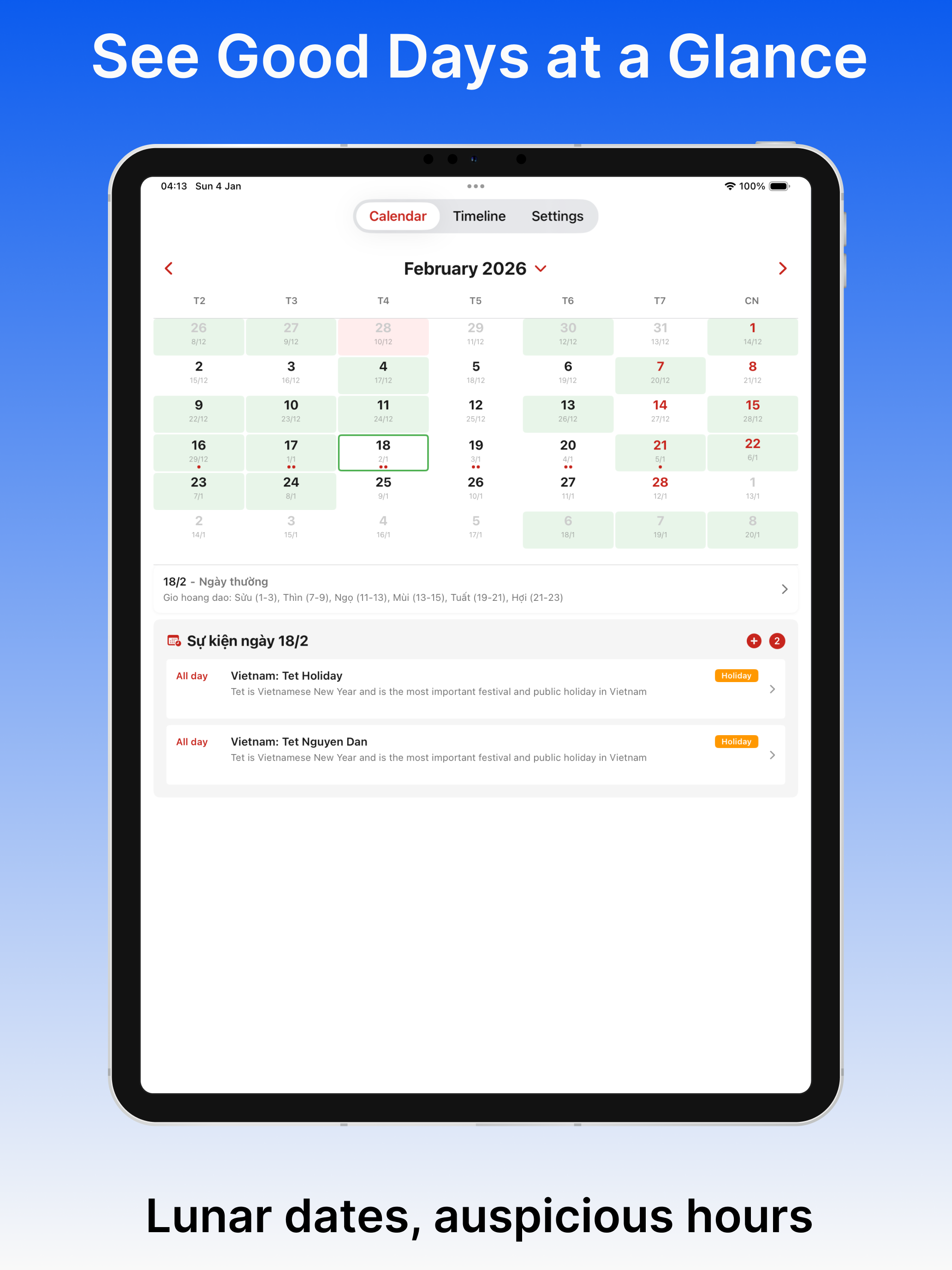 Lich Viet Calendar App